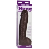 Большая насадка для трусиков Vac-U-Lock Realistic Hung - 31,7 см. - Doc Johnson - купить с доставкой в Омске