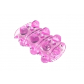 Розовая насадка на пенис Rings Armour - Lola Games - в Омске купить с доставкой