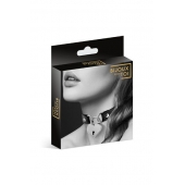 Черный чокер с замком в форме сердца - Bijoux Pour Toi - купить с доставкой в Омске