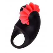 Чёрно-красное эрекционное виброкольцо Erotist - Erotist Adult Toys - в Омске купить с доставкой