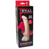 Телесная насадка REAL Standard с усиками на основании - 19 см. - LOVETOY (А-Полимер) - купить с доставкой в Омске