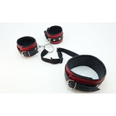 Кожаный БДСМ-набор - БДСМ Арсенал - купить с доставкой в Омске