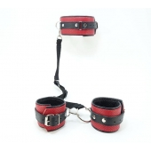 Кожаный БДСМ-набор - БДСМ Арсенал - купить с доставкой в Омске