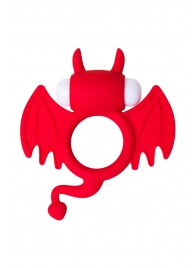 Красное эрекционное кольцо на пенис JOS COCKY DEVIL - JOS - в Омске купить с доставкой