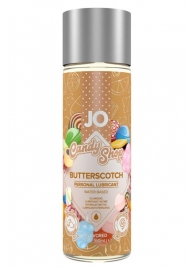 Смазка на водной основе Candy Shop Butterscotch с ароматом ирисок - 60 мл. - System JO - купить с доставкой в Омске