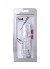 Прозрачная насадка с шишечками и шипами - 13,5 см. - Toyfa Basic - в Омске купить с доставкой