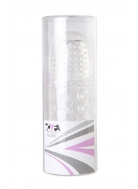 Прозрачная закрытая гелевая насадка - 13,5 см. - Toyfa Basic - в Омске купить с доставкой