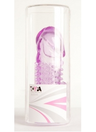 Фиолетовая насадка с коготком и шипами - 13 см. - Toyfa Basic - в Омске купить с доставкой