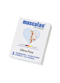 Ультратонкие презервативы Masculan Ultra Fine с обильной смазкой - 3 шт. - Masculan - купить с доставкой в Омске