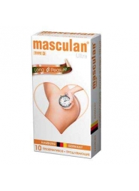 Розовые презервативы Masculan Ultra Long Pleasure с колечками, пупырышками и продлевающим эффектом - 10 шт. - Masculan - купить с доставкой в Омске