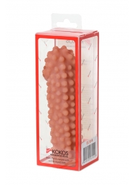 Телесная насадка на фаллос с бугорками KOKOS Extreme Sleeve 10 - 15,8 см. - KOKOS - в Омске купить с доставкой