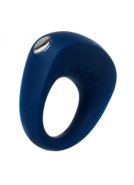 Синее эрекционное кольцо на пенис Satisfyer Ring 2 - Satisfyer - в Омске купить с доставкой