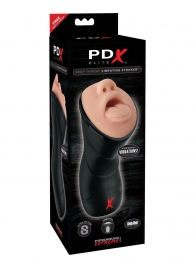 Мастурбатор-ротик Deep Throat Vibrating Stroker - Pipedream - в Омске купить с доставкой