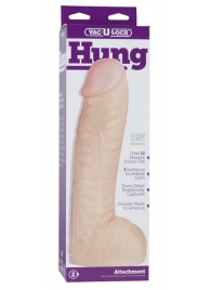 Огромная насадка-реалистик Vac-U-Lock Realistic Hung - 31,7 см. - Doc Johnson - купить с доставкой в Омске