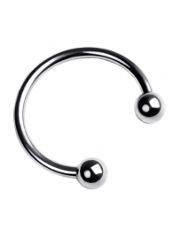 Серебристая подкова на головку пениса - ToyFa - купить с доставкой в Омске