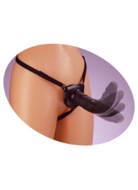 Черный податливый страпон Posable Partner Strap-On - 17,8 см. - Pipedream - купить с доставкой в Омске