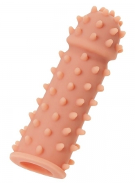 Телесная реалистичная насадка KOKOS Extreme Sleeve 03 с дополнительной стимуляцией - 12,7 см. - KOKOS - в Омске купить с доставкой