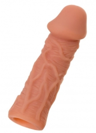 Телесная реалистичная насадка KOKOS Extreme Sleeve 05 с дополнительной стимуляцией - 12,7 см. - KOKOS - в Омске купить с доставкой