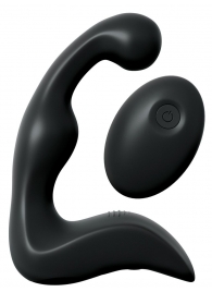 Черный вибромассажер простаты с пультом ДУ Control P-Spot Pro - Pipedream - в Омске купить с доставкой