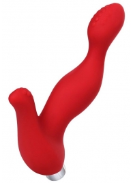 Красный силиконовый вибростимулятор простаты Proman - 12,5 см. - ToyFa - в Омске купить с доставкой