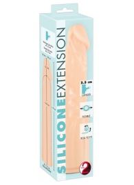Телесная насадка-удлинитель Silicone Extension - 19 см. - Orion - в Омске купить с доставкой
