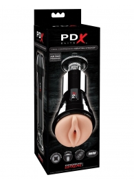 Телесный вибромастурбатор-вагина Cock Compressor Vibrating Stroker - Pipedream - в Омске купить с доставкой