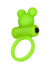 Зеленое виброкольцо на пенис A-Toys - A-toys - в Омске купить с доставкой