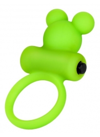 Зеленое виброкольцо на пенис A-Toys - A-toys - в Омске купить с доставкой