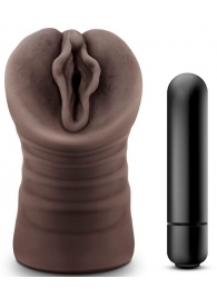Коричневый мастурбатор-вагина Alexis - Blush Novelties - в Омске купить с доставкой
