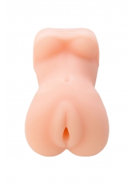 Телесный мастурбатор в виде женской фигурки - Toyfa Basic - в Омске купить с доставкой