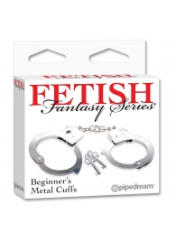Металлические наручники Beginner s Metal Cuffs - Pipedream - купить с доставкой в Омске