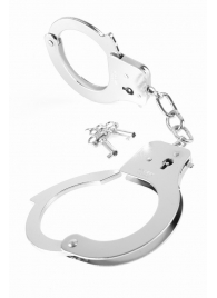 Металлические серебристые наручники Designer Metal Handcuffs - Pipedream - купить с доставкой в Омске