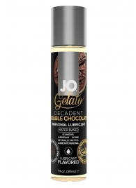 Лубрикант с ароматом шоколада JO GELATO DECADENT DOUBLE CHOCOLATE - 30 мл. - System JO - купить с доставкой в Омске