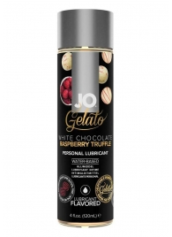 Лубрикант с ароматом трюфелей из белого шоколада и малины JO GELATO WHITE CHOCOLATE RASPBERRY TRUFFLE - 120 мл. - System JO - купить с доставкой в Омске