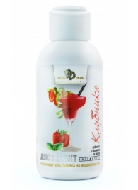 Интимный гель-смазка JUICY FRUIT с ароматом клубники - 100 мл. - БиоМед - купить с доставкой в Омске