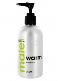 Лубрикант с согревающим эффектом MALE Cobeco Warm Lubricant - 250 мл. - Cobeco - купить с доставкой в Омске