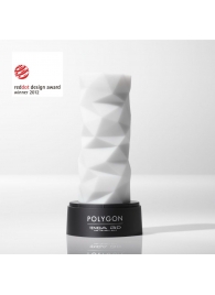 Белый 3D мастурбатор POLYGON - Tenga - в Омске купить с доставкой