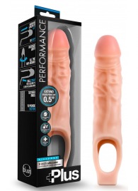 Телесный реалистичный фаллоудлинитель 9 Inch Silicone Cock Sheath Penis Extender - 22,86 см. - Blush Novelties - в Омске купить с доставкой