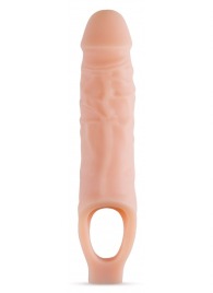 Телесный реалистичный фаллоудлинитель 9 Inch Silicone Cock Sheath Penis Extender - 22,86 см. - Blush Novelties - в Омске купить с доставкой