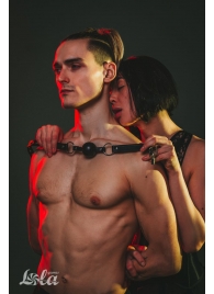 Черный кляп Love Addict на замочке - Lola Games - купить с доставкой в Омске