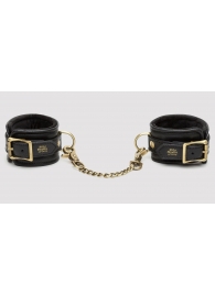 Черные наручники Bound to You Faux Leather Wrist Cuffs - Fifty Shades of Grey - купить с доставкой в Омске