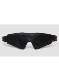 Черная плотная маска на глаза Bound to You Faux Leather Blindfold - Fifty Shades of Grey - купить с доставкой в Омске