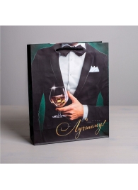 Бумажный пакет «Лучшему!» - 23 х 27 см. - Сима-Ленд - купить с доставкой в Омске