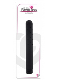 Черная насадка для анального душа ANAL DOUCHE - 15 см. - Dream Toys - купить с доставкой в Омске
