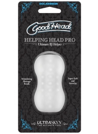 Прозрачный мини-мастурбатор Helping Head Pro - Doc Johnson - в Омске купить с доставкой