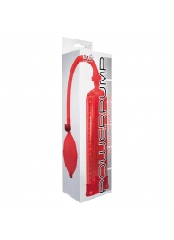 Красная вакуумная помпа Power Pump Red - Toy Joy - в Омске купить с доставкой