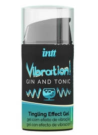 Жидкий интимный гель с эффектом вибрации Vibration! Gin   Tonic - 15 мл. - INTT - купить с доставкой в Омске