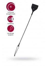 Черный гладкий стек с тонкой ручкой - 48 см. - ToyFa - купить с доставкой в Омске