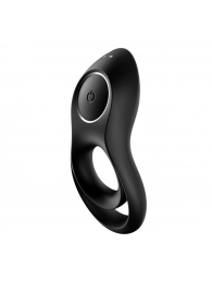 Черное эрекционное виброкольцо Legendary Duo - Satisfyer - в Омске купить с доставкой