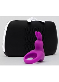 Фиолетовое эрекционное виброкольцо Happy Rabbit Cock Ring Kit - Happy Rabbit - в Омске купить с доставкой